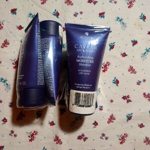 Caviar shampoo and replenishing moisturizer